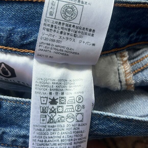 Levi's 501 Jeans Women's Jog My Memory Denim Joggers Size 27 Buttonfly High Rise - Picture 15 of 15